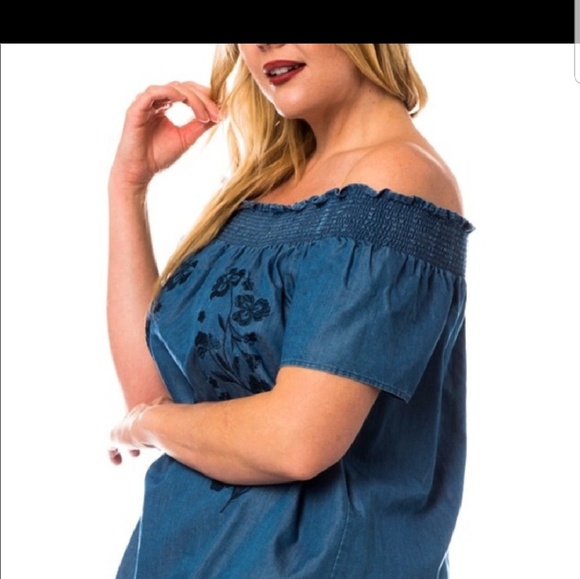 New embroidered denim of the shoulder - Picture 3 of 3